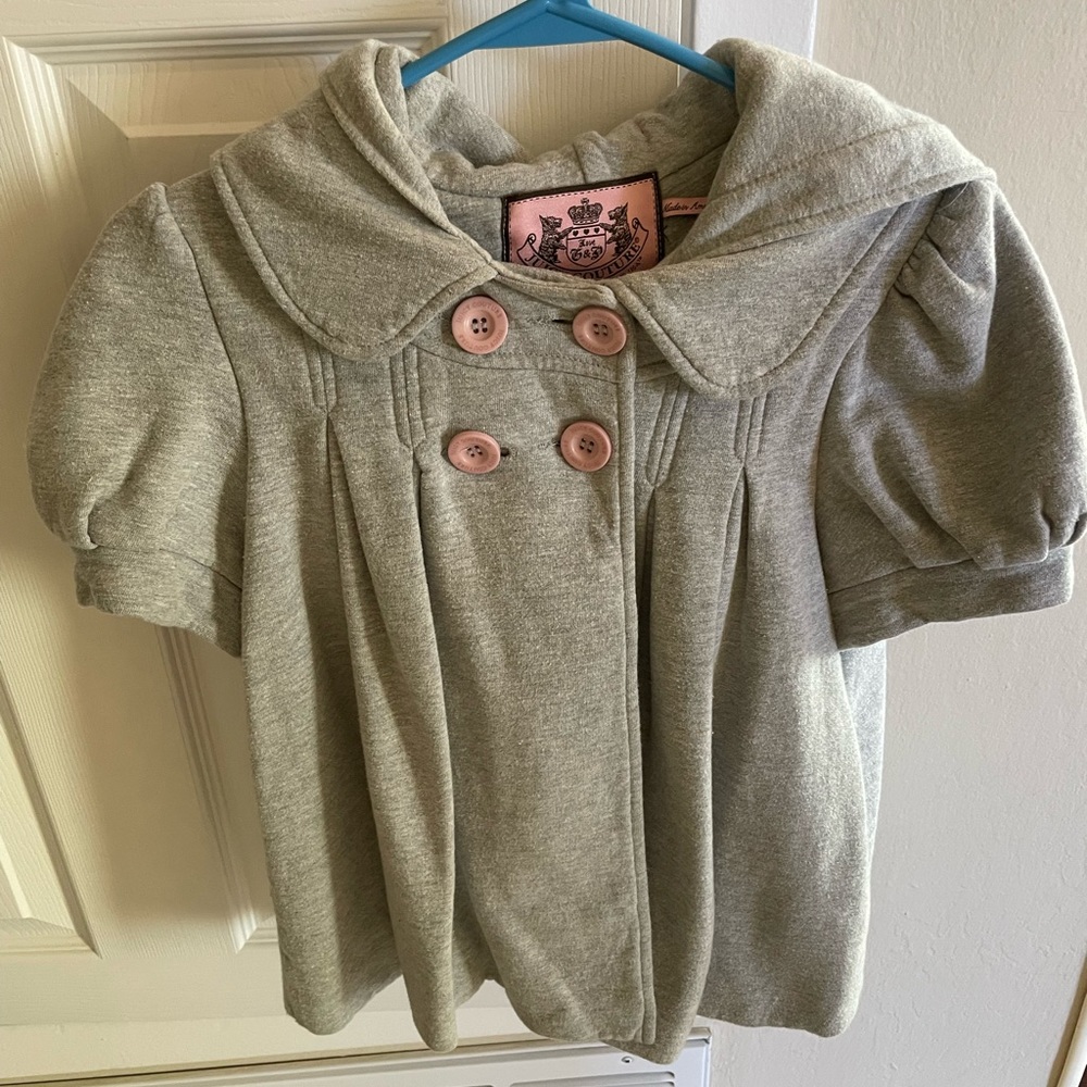 Juicy couture short sleeves hoodie jacket